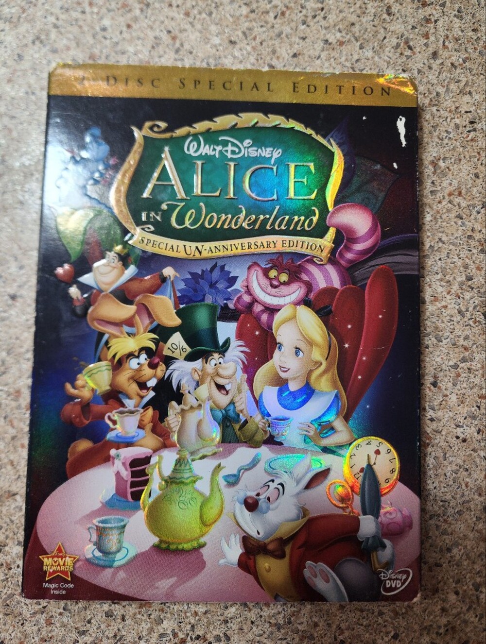 Vintage Alice in Wonderland DVD, 2-Disc Set, Un-Anniversary Special Edition